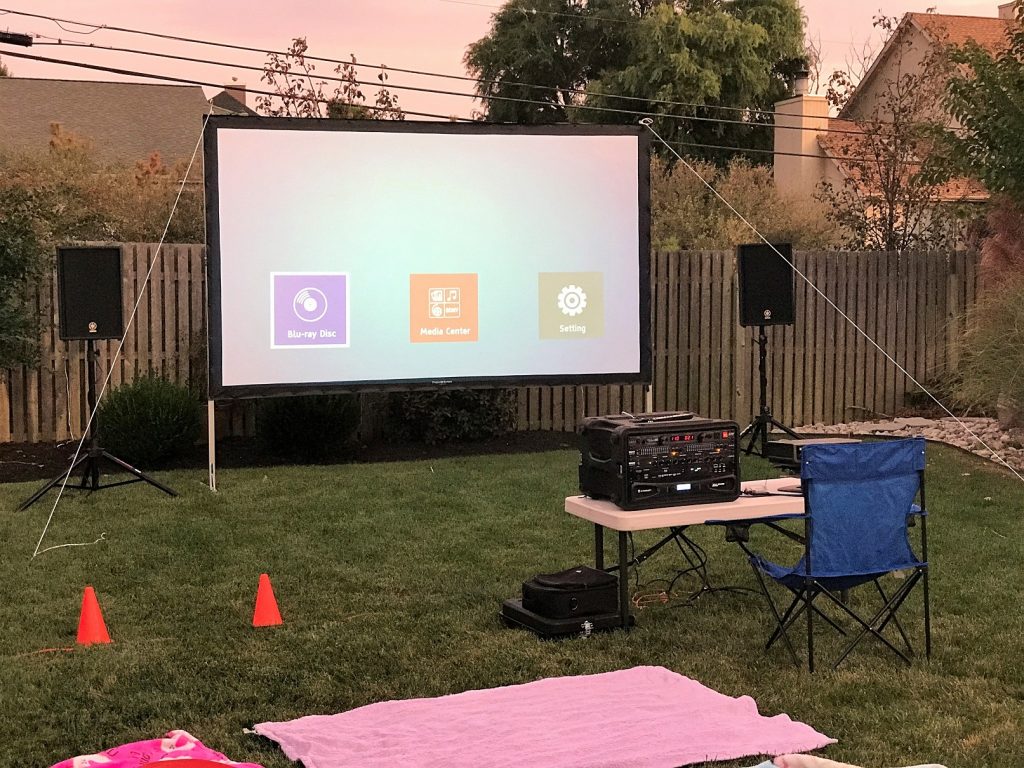 Backyard Movie Theater